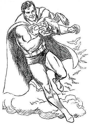 Curt Swan: Superman sketch
